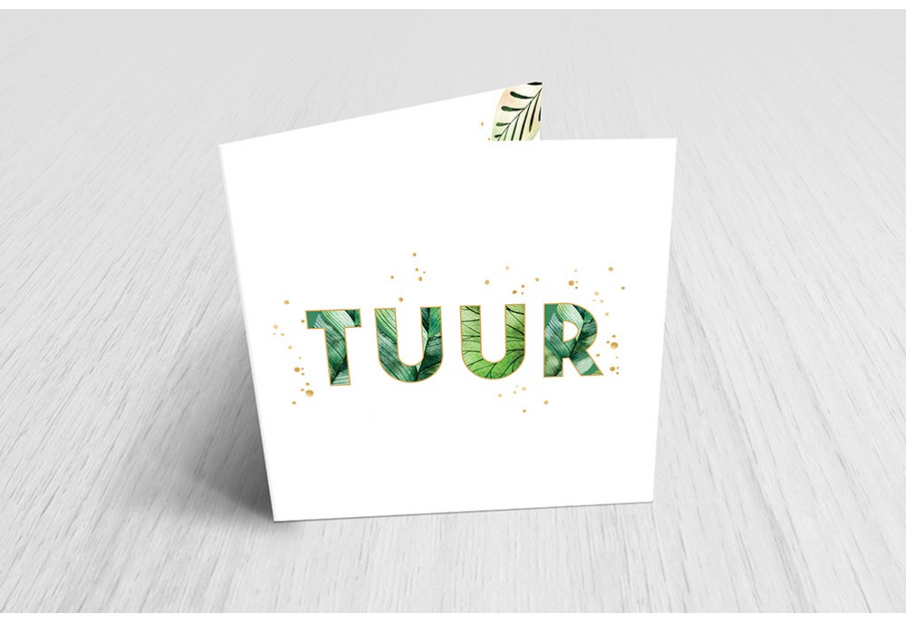Letters met blaadjes Letters met blaadjes